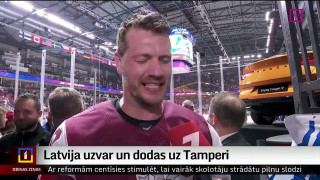 Latvijas hokeja izlase dodas uz Tamperi