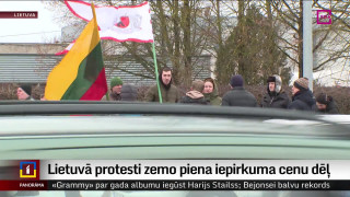 Lietuvā protesti zemo piena iepirkuma cenu dēļ