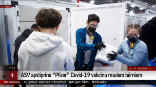 ASV apstiprina "Pfizer" Covid-19 vakcīnu maziem bērniem