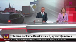 Intensīvā satiksme Bauskā traucē; apvedceļu nesola