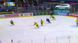 Pasaules hokeja čempionāta spēle Kazahstāna - Zviedrija 0:1