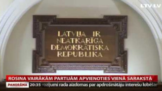 Rosina vairākām partijām apvienoties vienā sarakstā