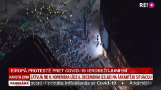 Eiropā protestē pret Covid-19 ierobežojumiem