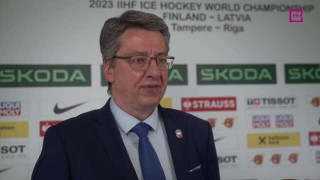 Pasaules hokeja čempionāta pusfināls Kanāda - Latvija. Intervija ar Hariju Vītoliņu