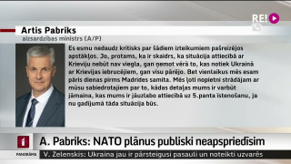 Pabriks: NATO plānus publiski neapspriedīsim