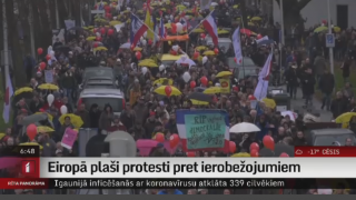 Eiropā plaši protesti pret ierobežojumiem