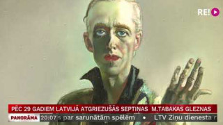 Pēc 29 gadiem Latvijā atgriezušās septiņas  M.Tabakas gleznas