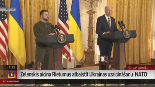 Zelenskis aicina Rietumus atbalstīt Ukrainas uzaicināšanu  NATO
