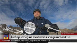 Austrijā izmēģina elektriskos sniega motociklus